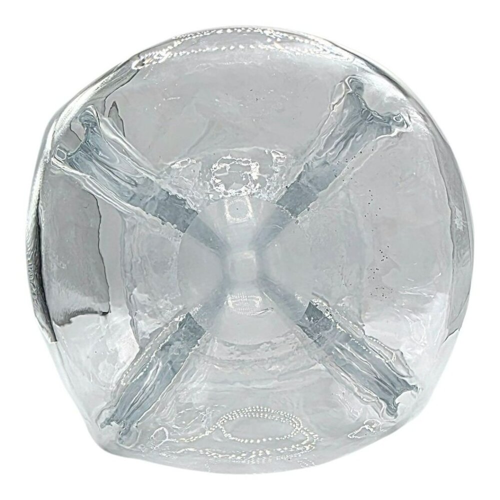VTG Holmegaard Kluk Alcohol Decanter Danish Stopper Pinch Art Glass Blue Tint - Picture 9 of 15